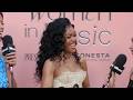 Teyana Taylor on Receiving Visionary Award, Dionne Warwick Friendship, Directorial Debut | WIM 2026