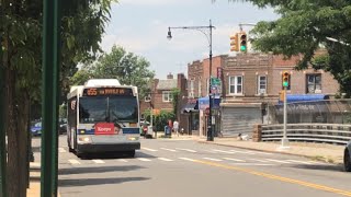 Q55 Bus Action at Myrtle Avenue/88 Ln