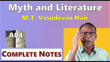 MYTH AND LITERATURE -MT Vasudevan Nair-questions and answers-A04 Readings from Kerala - MURUKAN BABU
