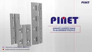 Spring-loaded hinges in aluminium profile | PINET INDUSTRIE by Pinet Industrie, charnières et verrouillages 6,428 views 4 years ago 1 minute, 35 seconds