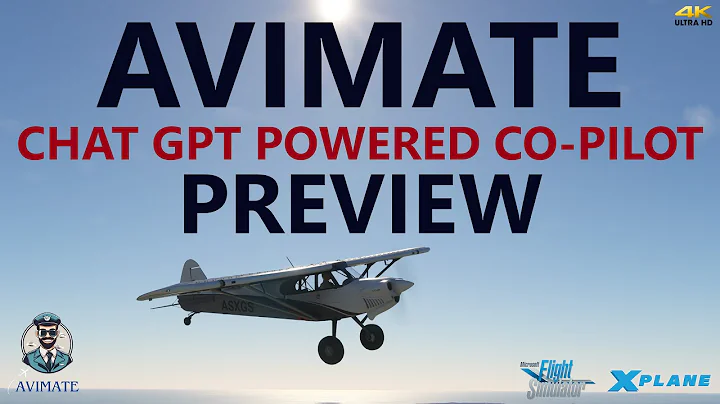 ChatGPT Powered AI Flight Sim Co-Pilot? - New AviMate Preview! [4K]