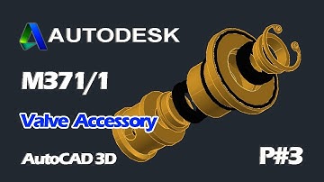 AutoCAD 3D,  How to drawing Solenoid Valve Accessory, Autodesk, Sketches Part#3