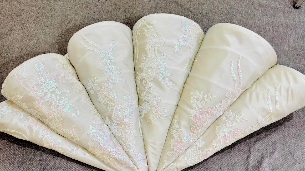 Cutting and stitching of a ballgown/panel gown for 5-6 years girls #ballgown 