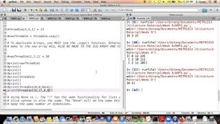 METR1313 - Week 9 - Segment 3 (p2 / 2): Using Python Slice Syntax On An Array