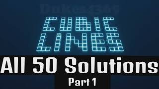 Cubic Lines - All 50 Solutions Part 1 PS4