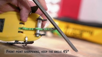 Crampons sharpening / Broušení maček