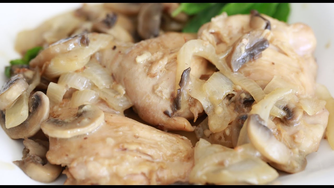 SAVORY WHITE WINE CHICKEN WITH CREAM SAUCE! YouTube