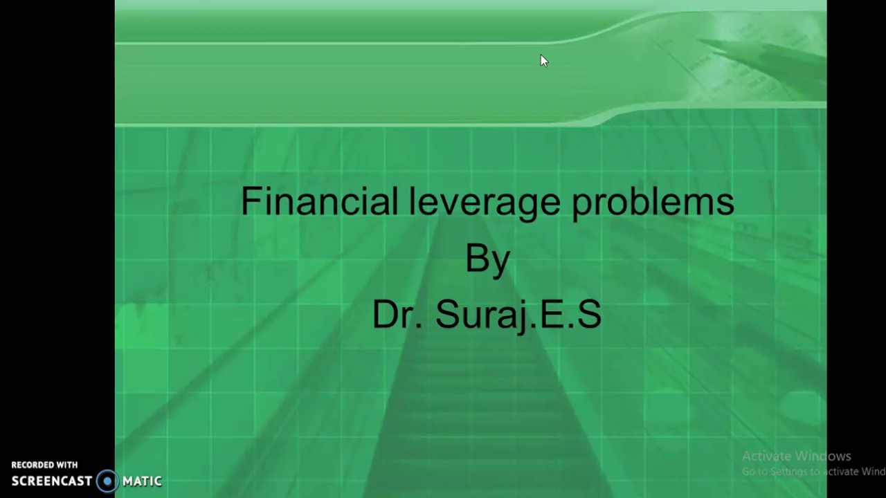 OP LEVERAGE PROBLEMS