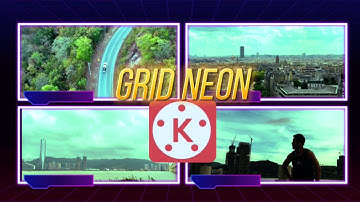 GRID VIDEO NEON FRAME TUTORIAL BY KineMASTER|KineMASTER EDITING TUTORIAL|HOWTO & STYLE