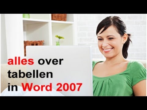 Video: Een tabel maken en invoegen en extra kolommen en/of rijen aan die tabel toevoegen in Microsoft Office Word 2007: 11 stappen Video: Een tabel maken en invoegen en extra kolommen en/of rijen aan die tabel toevoegen in Microsoft Office Word 2007: 11 stappen