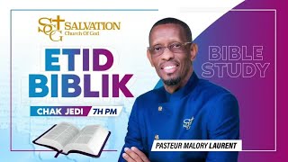 Etid Biblik  01/22/26 | Salvation Church of God |Pasteur Malory Laurent