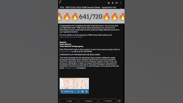 🔥🔥🔥641/720🔥🔥🔥 NEET OMR SHEET 2024