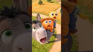 İnatçı Eşeğim Şarkısı   En Komik Anlar! 🎤✨ #çizgifilm #çocukluk #eğlence