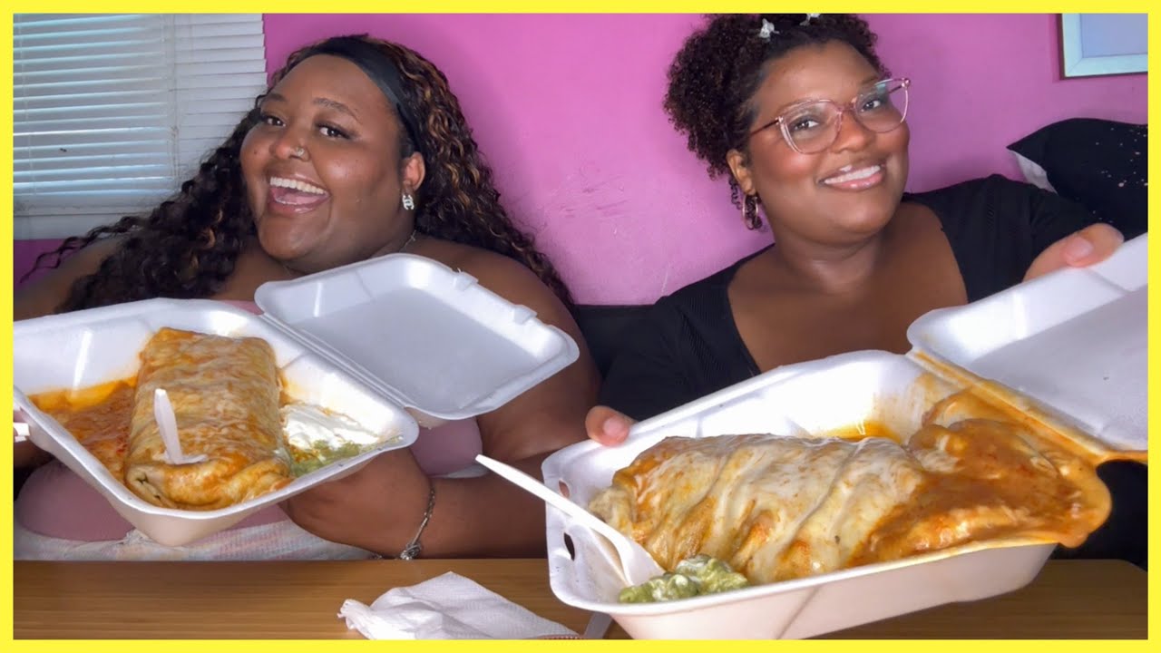 GIANT WET BURRITOS MUKBANG | Delexis