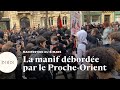 8 mars  des tensions dans la manifestation parisienne entre propalestiniens et proisral