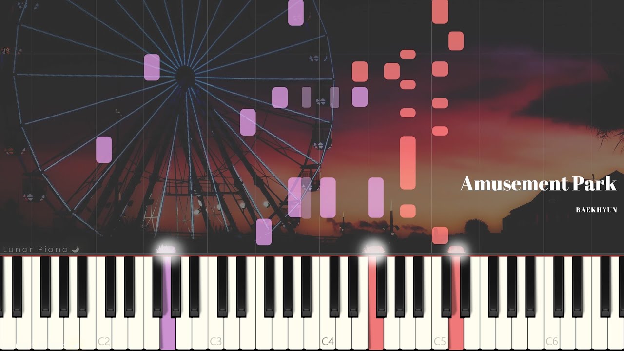 BAEKHYUN 백현 - 'Amusement Park' '놀이공원' Piano Cover & Tutorial 피아노 커버 & 튜토리얼 by Lunar Piano