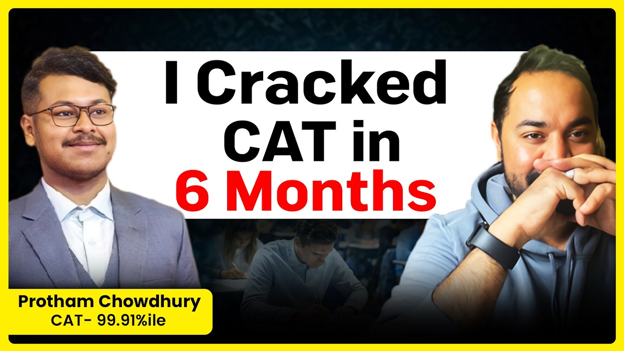 I cracked CAT in 6 Months | How to crack the CAT exam? Proud of you ...