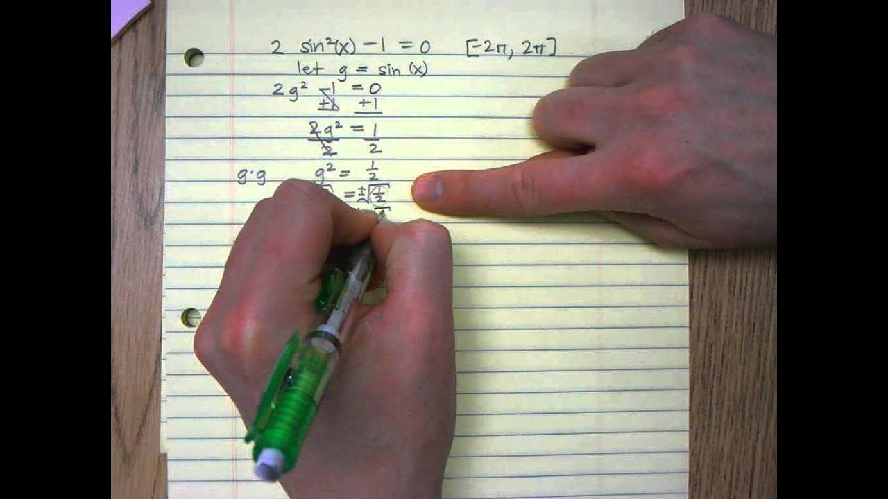 01-22-15 Solving Trig Functions Part 2 - YouTube