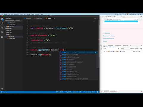 JavaScript Course: Create new HTML Elements with JavaScript