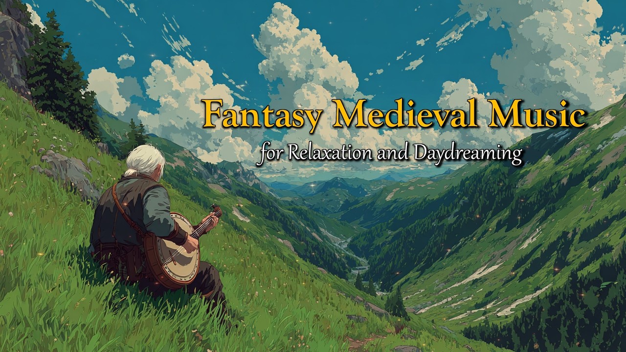 Peaceful Mountain Bard | Fantasy Medieval Music for Relaxation & Daydreaming | D&D