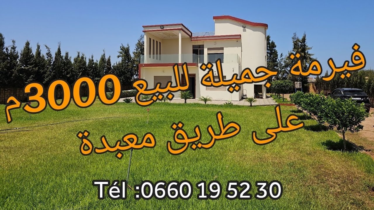 فيرمة رائعة للبيع بفيلا 147م وأرضية 3000م محفظة على غودرون بنواحي أزمور