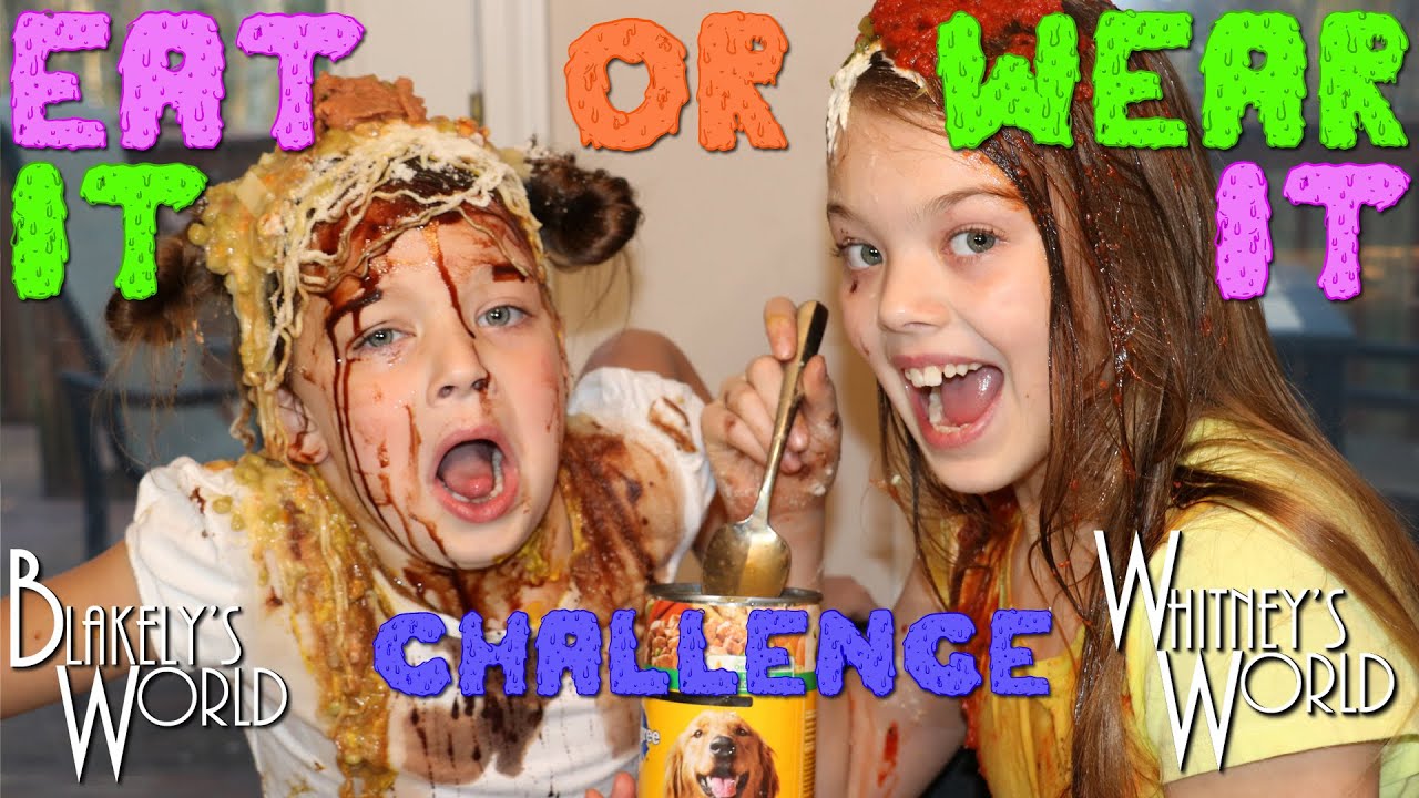 Eat It Or Wear It Challenge Whitney And Blakely Youtube