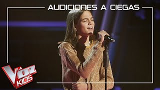 Carla Aucejo canta 'Con las ganas' | Audiciones a ciegas | La Voz Kids Antena 3 2021