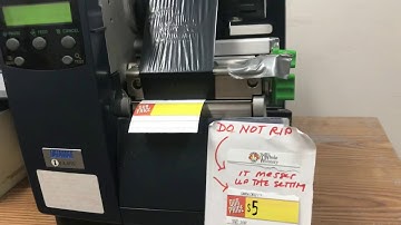 Changing labels in a datamax printer