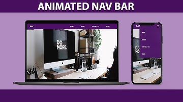 RESPONSIVE ANIMATED NAV BAR WITH HTML AND CSS 2020