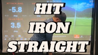 How to hit an iron straight