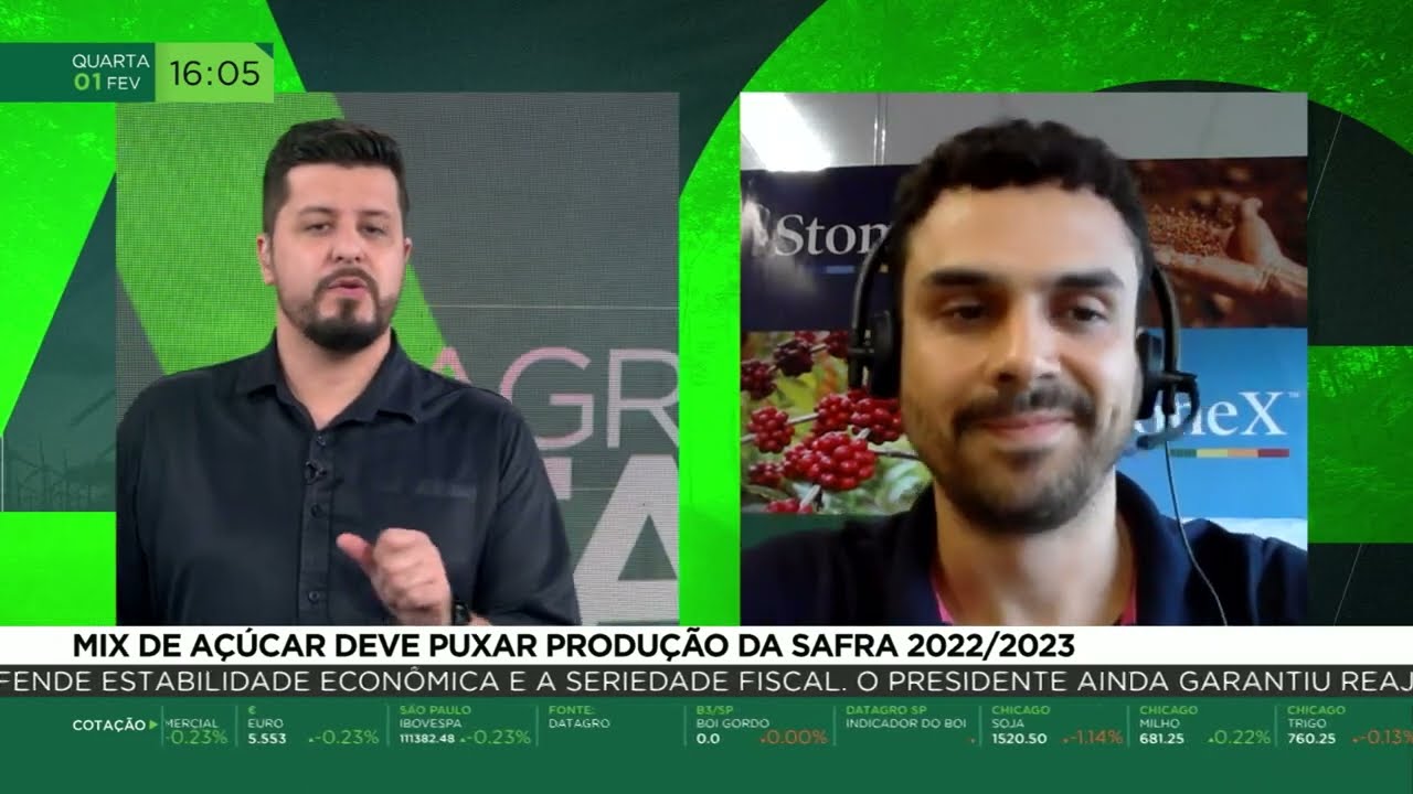 Mix de açúcar deve puxar produção da safra 2022/23