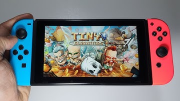 Tiny Gladiators Nintendo Switch handheld gameplay