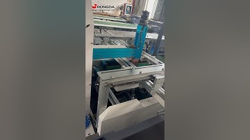 semi-auto rigid box line: gluing machine with box wrappers