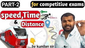 Speed Time and Distance |Part-2| समय चाल और दूरी | Shortcut Tricks with basic Concepts By Kundan Sir