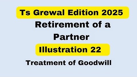 Solution 22 of Retirement of a Partner TS Grewal Edition 2025  ‎⁨@sethsaccountancytricks⁩
