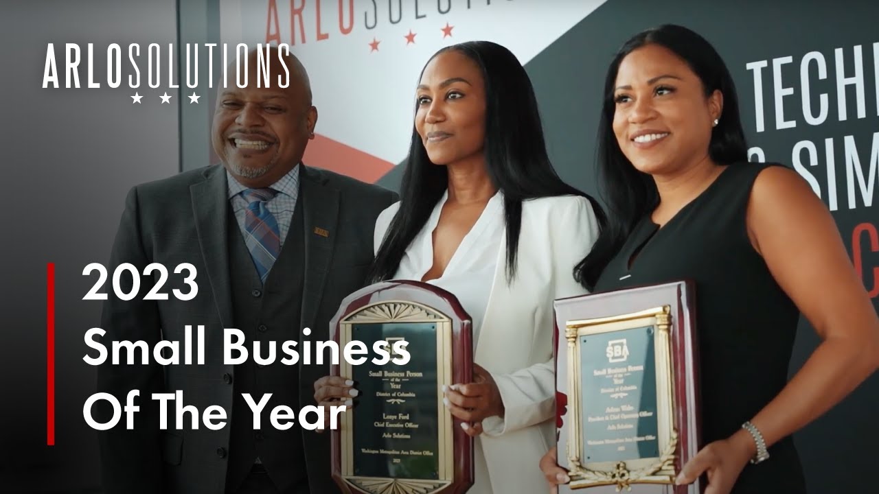 Arlo wins the 2023 SMALL Business Of The Year Award 🥳🙌🏽 - YouTube