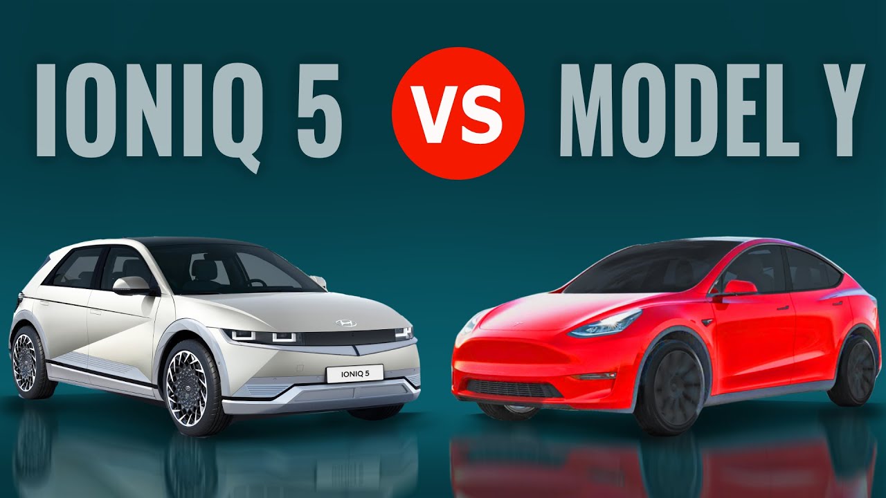 Tesla MODEL Y vs. Hyundai IONIQ 5 ( in 5 min! ) - YouTube