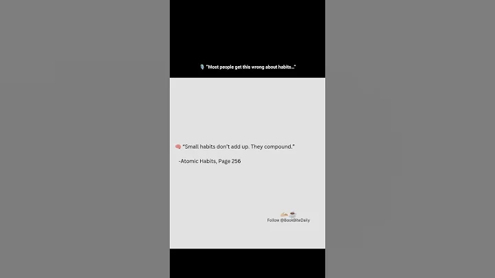 The Compounding Power of Habits | Tiny Steps → Huge Results #atomichabits #jamesclear #shorts