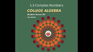 1.3 Complex Numbers (MAC1105 Online)