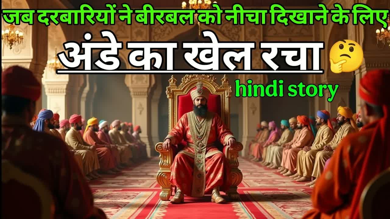 जब दरबारियों ने बीरबल को नीचा दिखाने के लिए अंडे का खेल रचा। akbar birbal ki kahani ｜ majedar story.