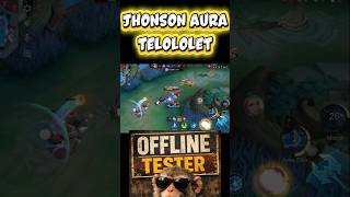 jhonson aura telololet #mlbb #mobilelegends #gamer #short #youtubeshorts #viralshorts