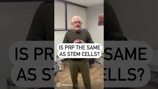 Is PRP the same as stem cell treatment? #shorts_ #shorts #prp #kneepainrelief #kneepain