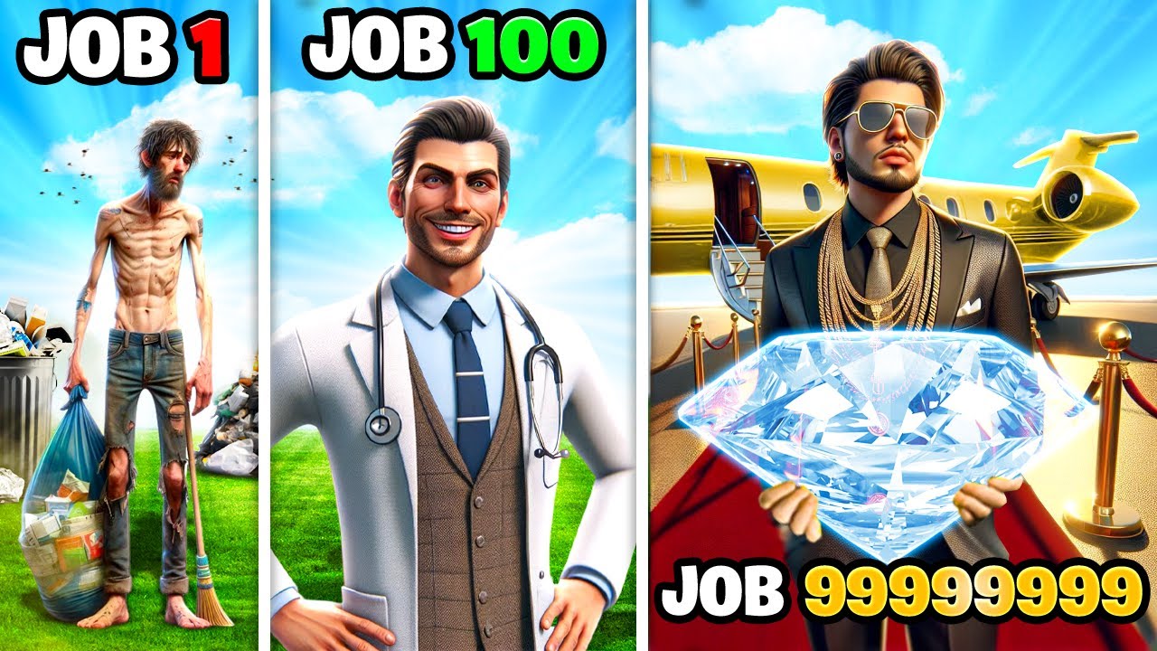 GTA 5 But EVERY 60 Seconds I Change JOB!
