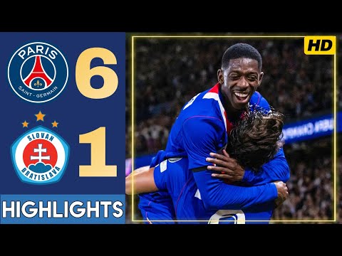 PSG vs Bratislava 6-1 Highlights & All Goals | UEFA Champions League 2026
