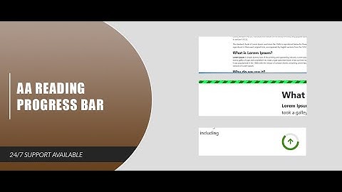 JOOMLA PLUGIN: AA READING PROGRESS BAR