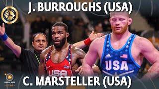 GOLD FS - 79 kg: J. BURROUGHS (USA) v. C. MARSTELLER (USA)