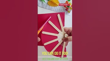 🍉 DIY Watermelon Fan: Fun Ice Cream Stick Craft for Kids 🍦 #5minutecrafts #5minutecraftsplay