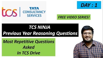 TCS Ninja 2022 Reasoning Questions | Previous Year Questions🔥🔥