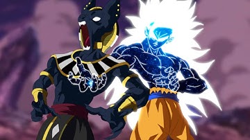 Mad Goku challenges the gods of the universes erased by Zeno