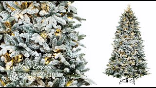 Pre-lit Artificial Christmas Tree Royal Spruce PE LED
